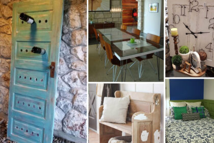 20 ιδέες για DIY κατασκευές με παλιές πόρτες