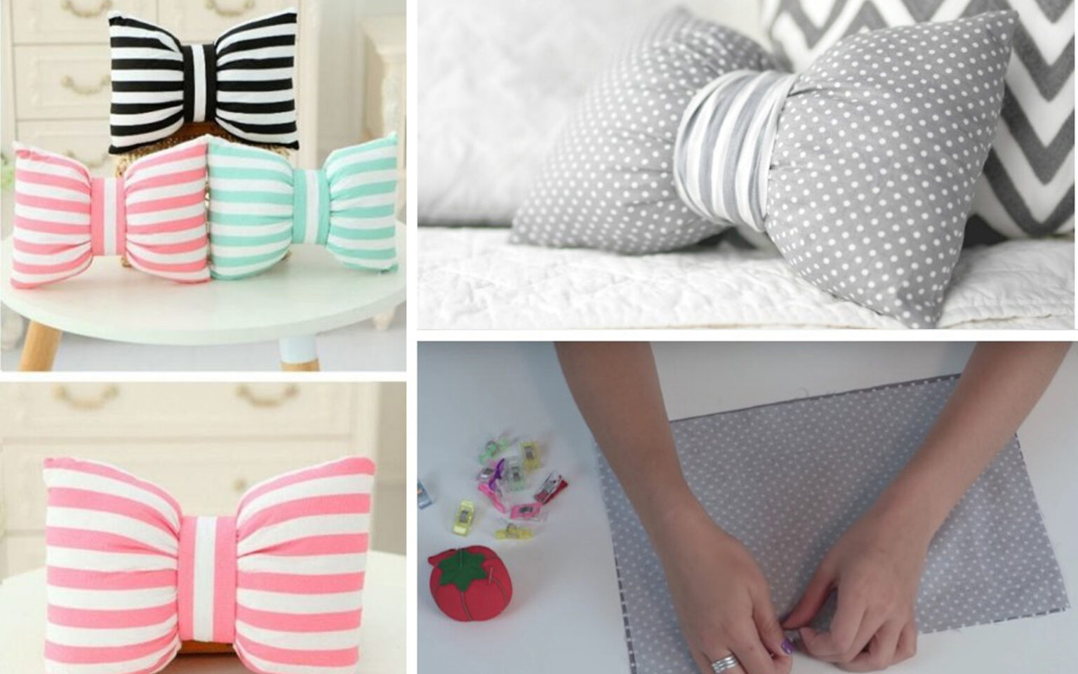 Φτιάξε αυτά τα υπέροχα DIY μαξιλάρια καναπέ Φιόγκους - Οδηγίες βήμα-βήμα