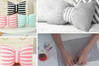 Φτιάξε αυτά τα υπέροχα DIY μαξιλάρια καναπέ Φιόγκους - Οδηγίες βήμα-βήμα