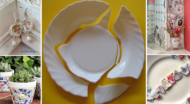 Πώς να ανακυκλώσετε τα σπασμένα πιάτα δημιουργικά. 15 μοναδικές ιδέες!