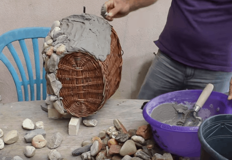 Πώς να φτιάξετε πέτρινα παρτέρια από καλάθια! 5 Πώς να φτιάξετε πέτρινα παρτέρια από καλάθια!