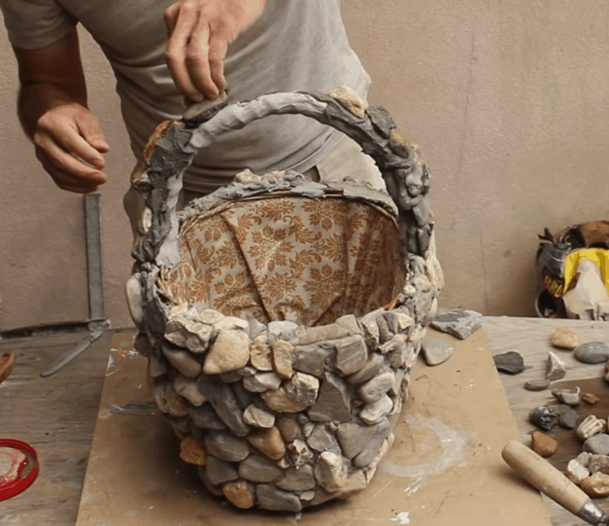 Πώς να φτιάξετε πέτρινα παρτέρια από καλάθια! 7 Πώς να φτιάξετε πέτρινα παρτέρια από καλάθια!