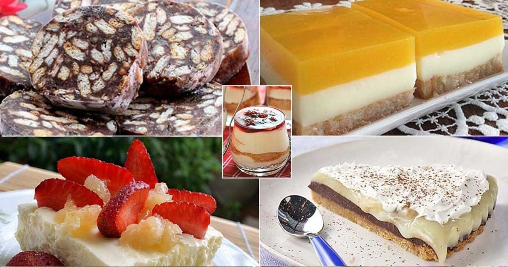 5 συνταγές για εύκολα και γρήγορα γλυκά ψυγείου