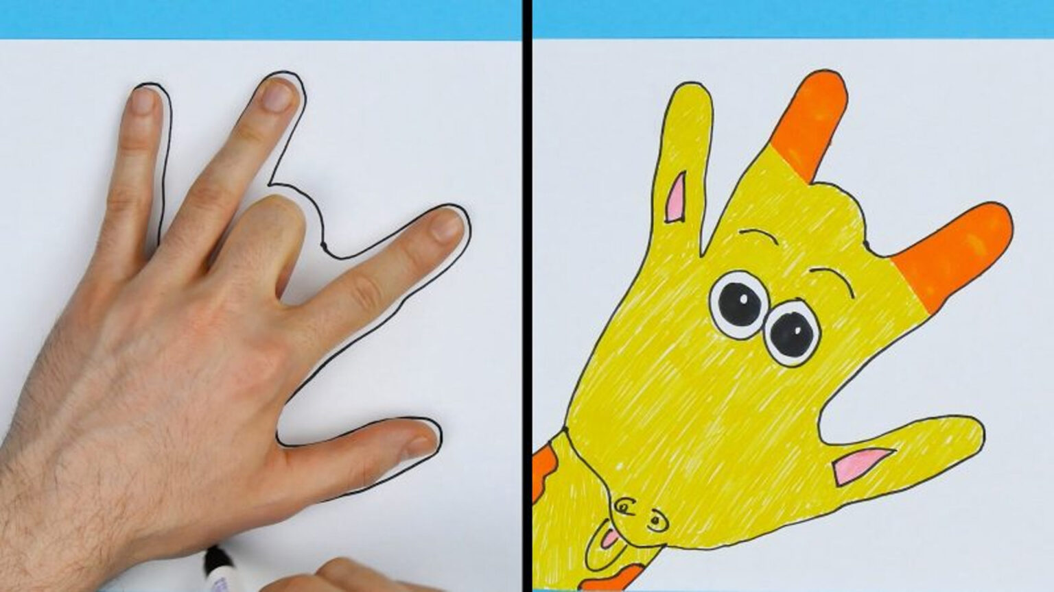 Δεν χρειάζεσαι τίποτα άλλο: 4 πανεύκολα σχέδια με την παλάμη σου που θα λατρέψουν τα παιδιά