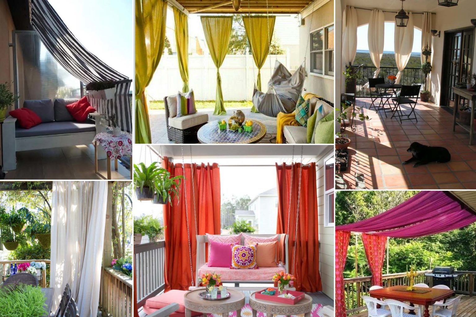 20 Μοναδικές Ιδέες για Κουρτίνες Μπαλκονιού