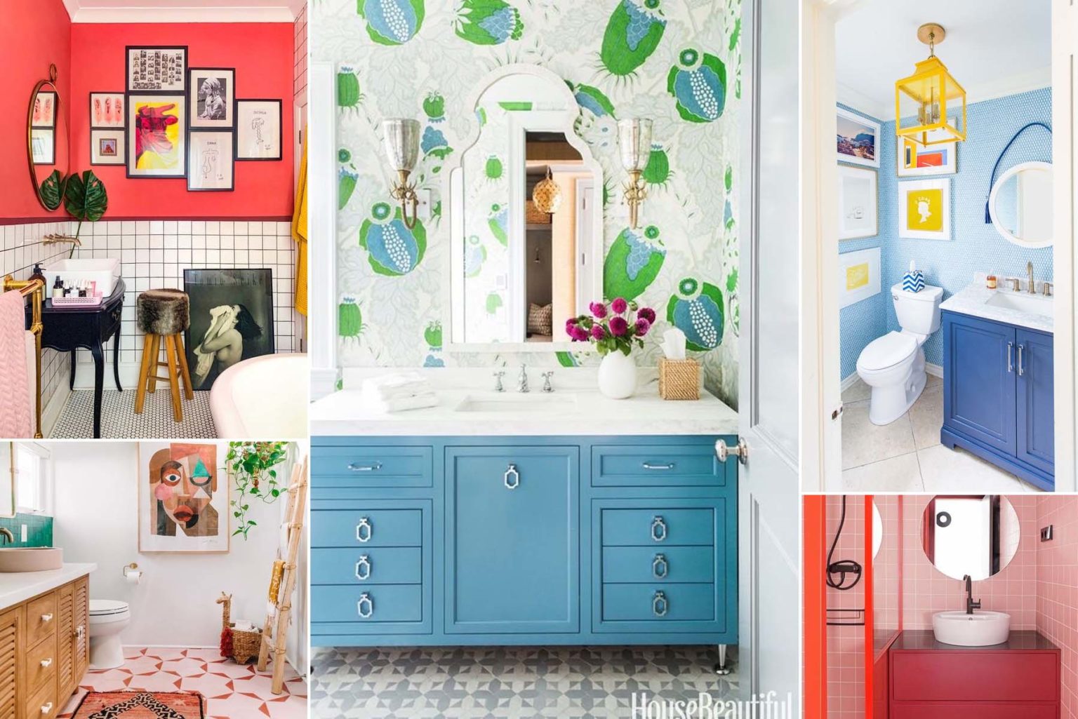 25 Πολύχρωμες Ιδέες Διακόσμησης Μπάνιου