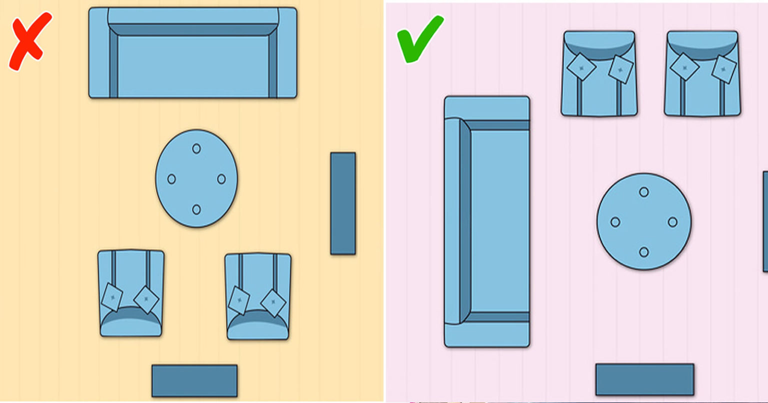 10 Διαρρυθμίσεις Επίπλων για να Αξιοποιήσετε στο Έπακρο το Μικρό Σαλόνι σας