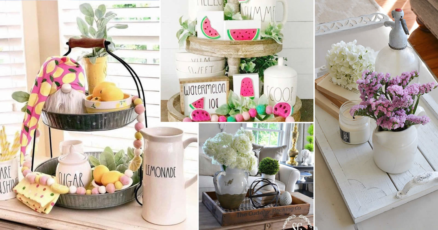 Φτιάξτε Καλοκαιρινούς Δίσκους για να απογειώσετε την Διακόσμηση του σπιτιού σας