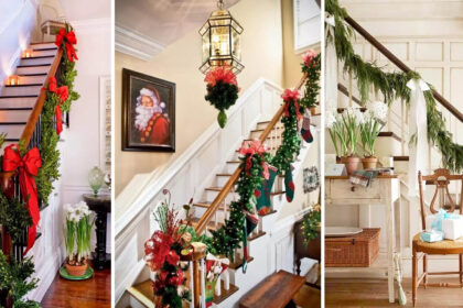 20 Ιδέες Χριστουγεννιάτικης Διακόσμησης Εσωτερικής Σκάλας