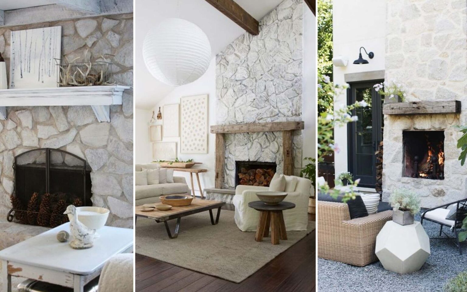 25 Ιδέες για Ξασπρισμένα Τζάκια