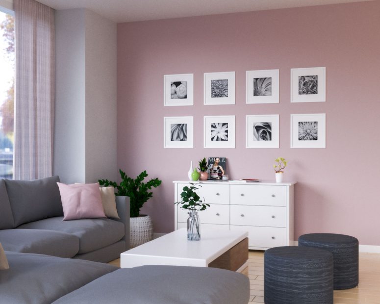 ροζ τοίχος έμφασης,ιδέες για ροζ τοίχους έμφασης,διακόσμηση σπιτιού,ιδέες διακόσμησης σπιτιού