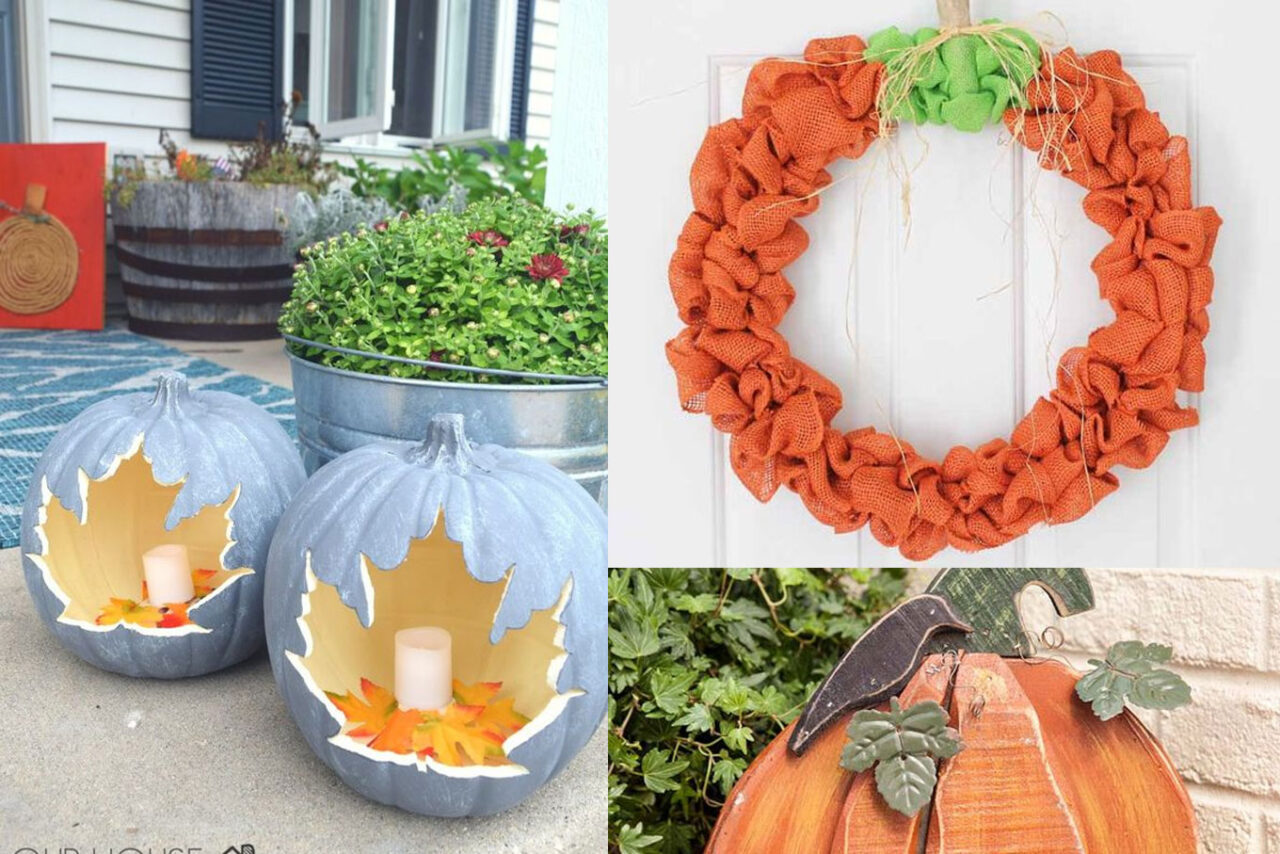 Φθινοπωρινές Κατασκευές: 20 DIY Κολοκύθες για να Διακοσμήσετε το Φθινόπωρο