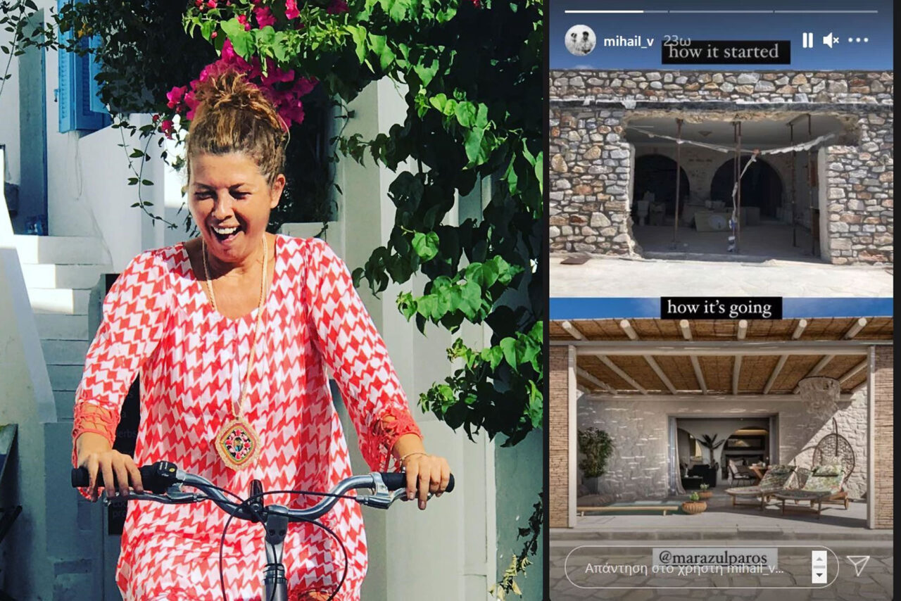 Σοφία Αλιμπέρτη: Πώς μεταμόρφωσε ένα εγκαταλελειμμένο ξενοδοχείο, το πριν και το μετά. Παλάτι σωστό