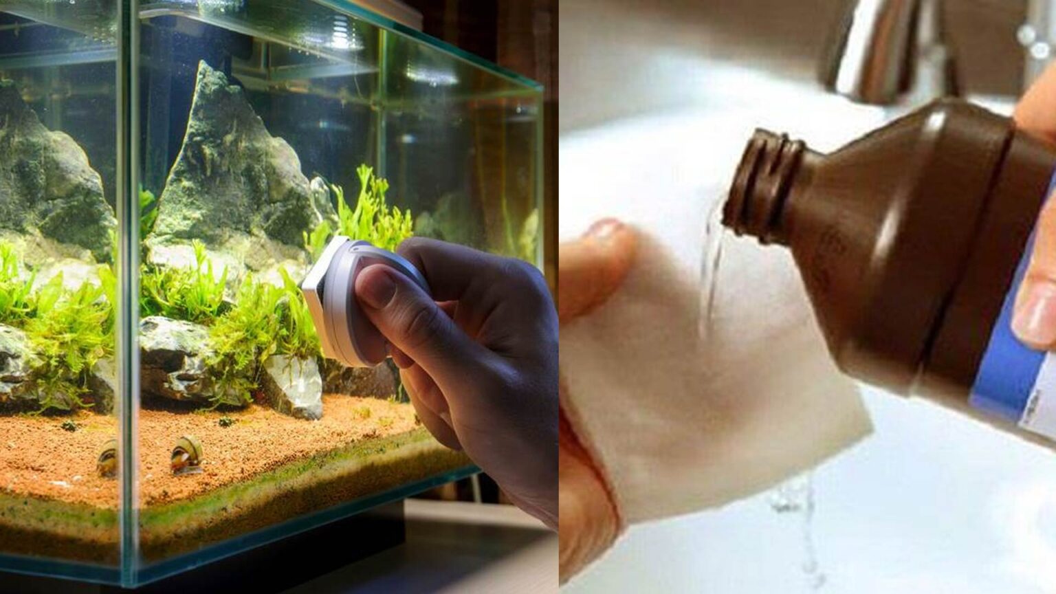 καθαρισμός σπιτικού ενυδρείου,καθαρισμός ενυδρείου με υπεροξείδιο του υδρογόνου,συμβουλές καθαρισμού,χρήσιμα,