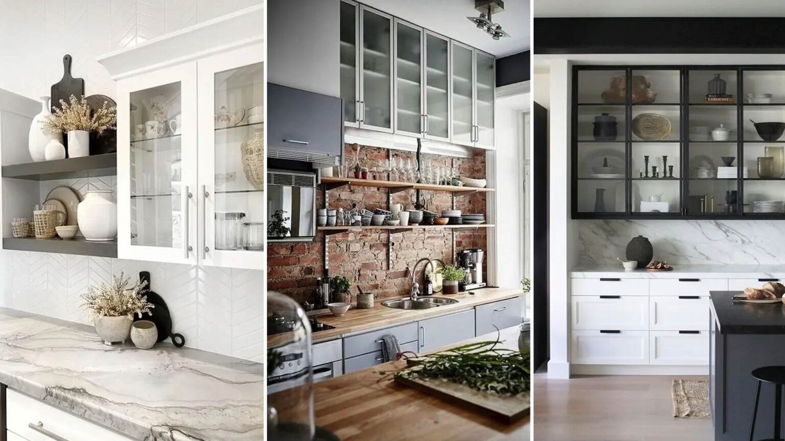 γυάλινα ντουλάπια κουζίνας,έπιπλα κουζίνας,διακόσμηση κουζίνας,ιδέες διακόσμησης κουζίνας,διακόσμηση