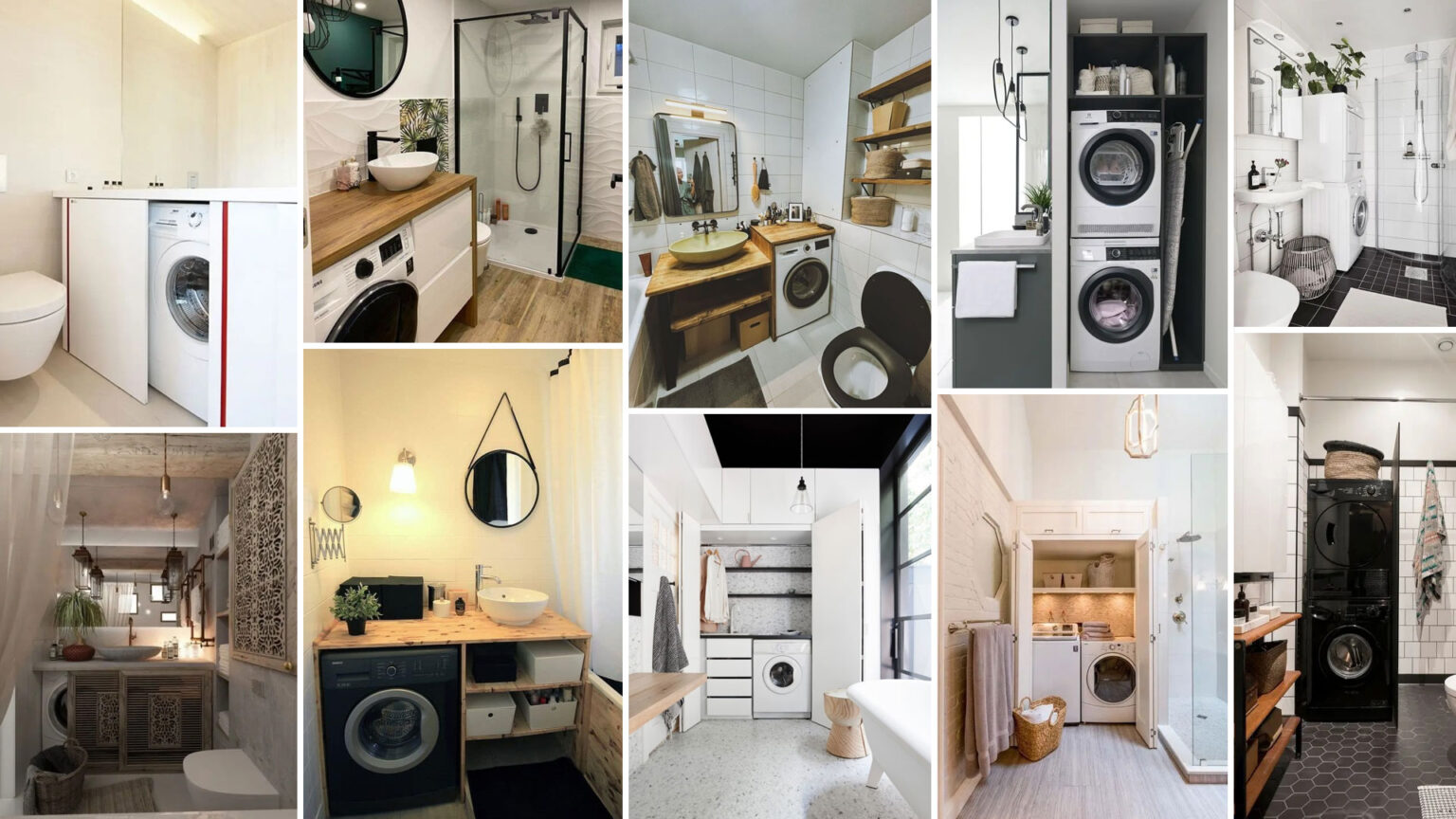 Έχεις το Πλυντήριο Μέσα στο Μπάνιο; Αυτές είναι 40 Ιδέες για το "Βολέψετε" Άψογα!