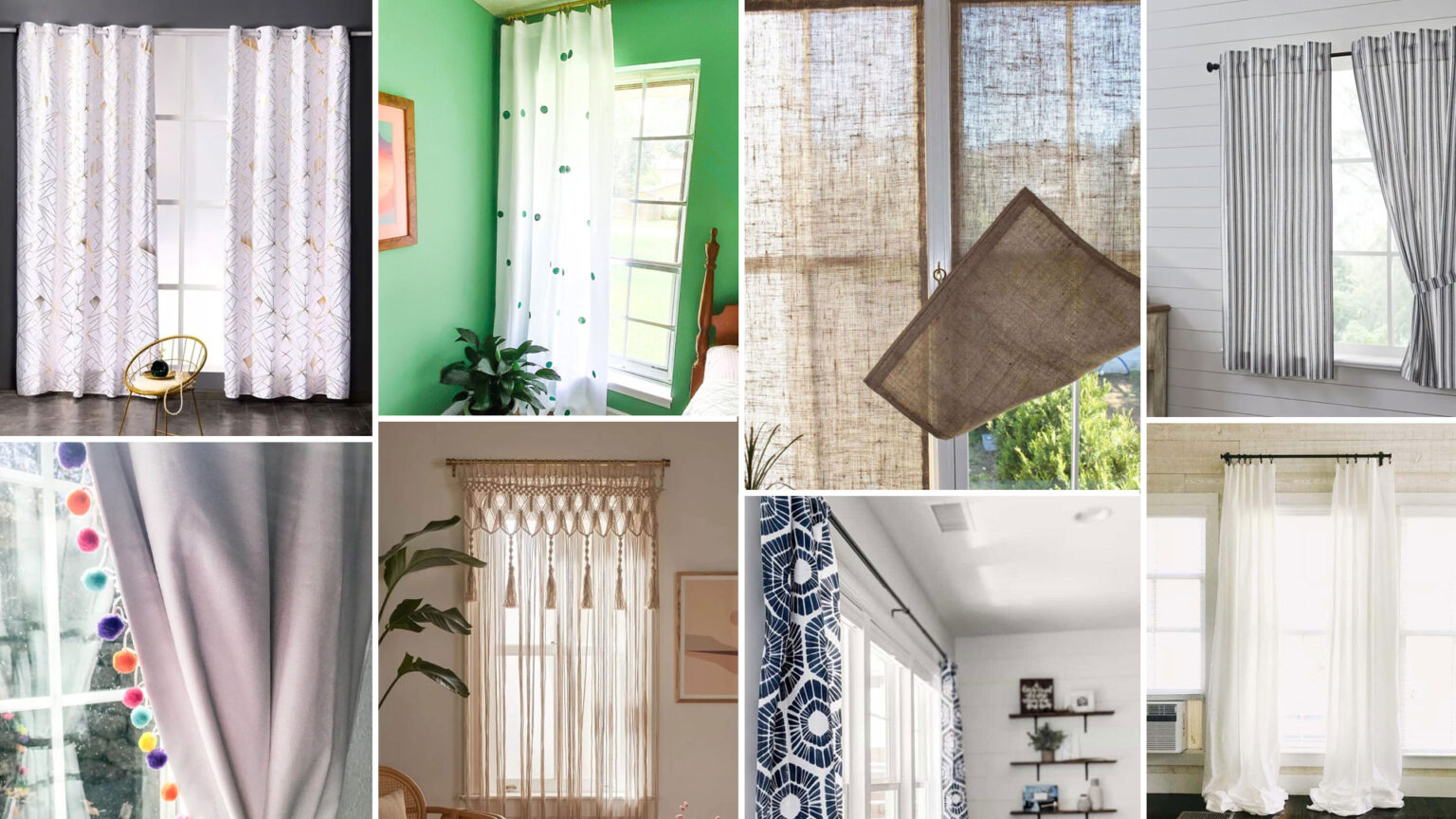 Κουρτίνες Από Λαϊκή, Από Μαγαζί, Ακριβές Κουρτίνες και Φθηνές: 21 Ιδέες με Κουρτίνες για να Ζωντανέψετε το Σπίτι σας