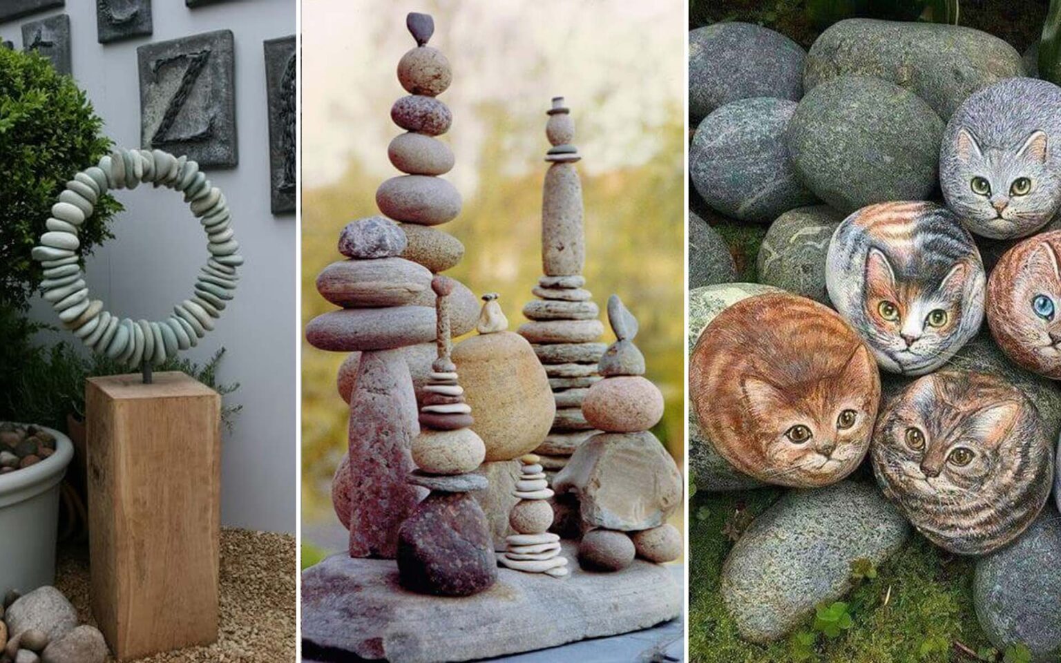 DIY διακοσμητικά κήπου με πέτρες,DIY κατασκευές κήπου,διακόσμηση κήπου,ιδέες διακόσμησης κήπου,