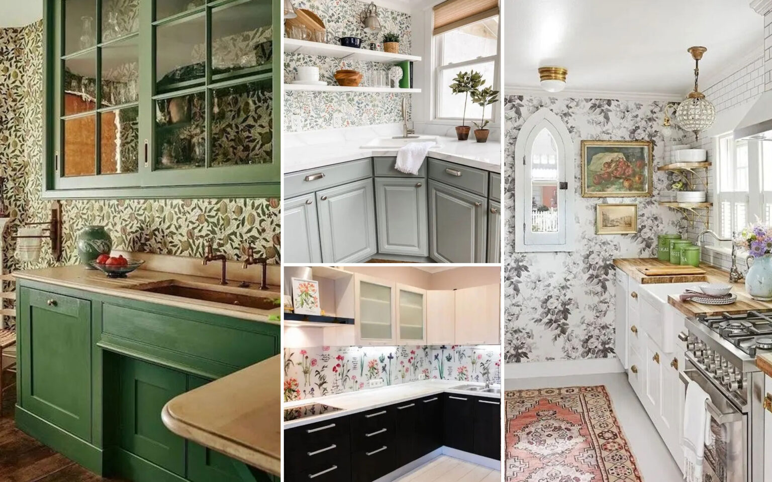 φλοράλ ταπετσαρίες για κουζίνα,διακόσμηση κουζίνας,ιδέες διακόσμηση κουζίνας,διακόσμηση,