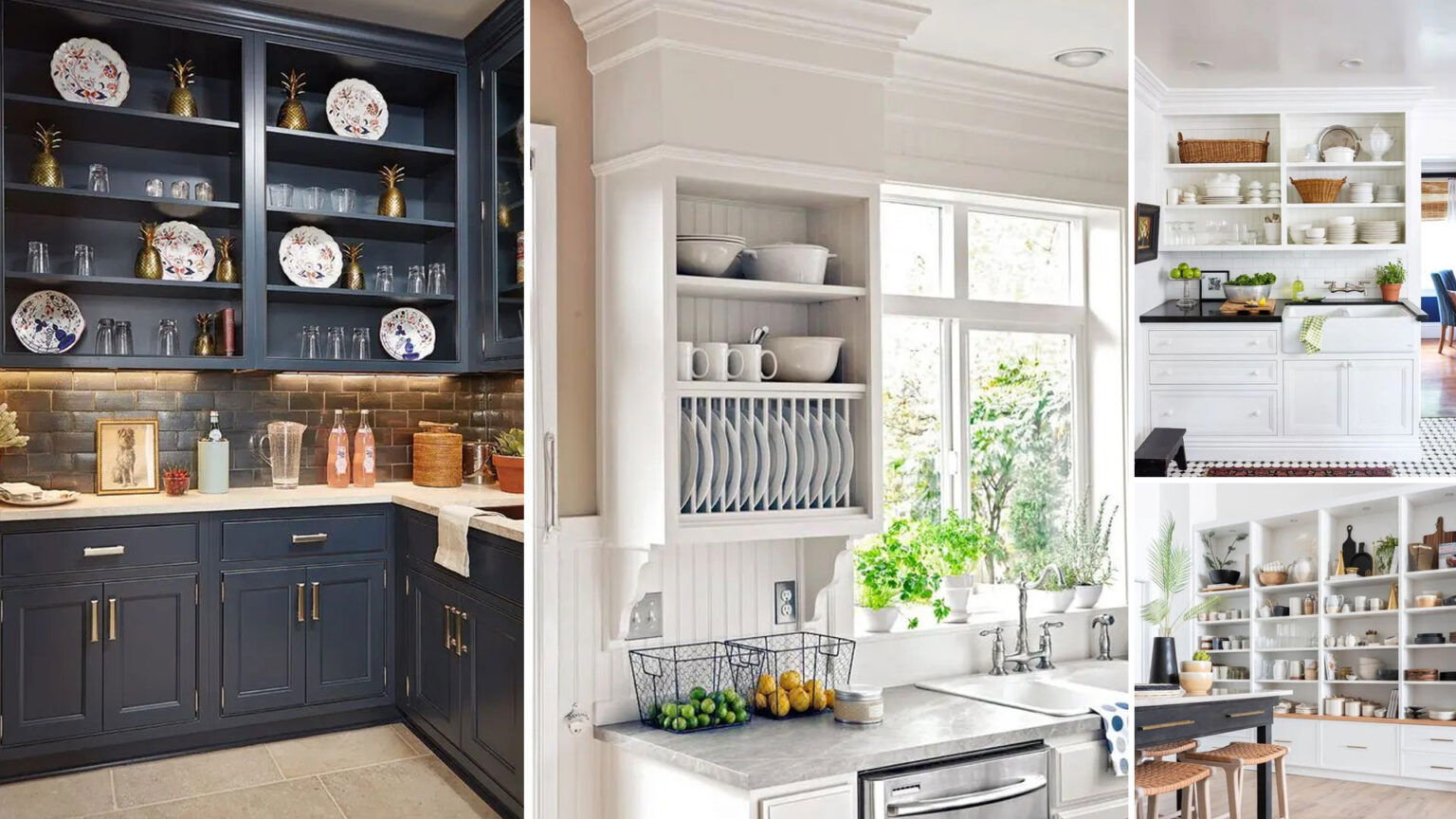 Ντουλάπια Κουζίνας Χωρίς Πόρτα: 40 Ιδέες - Πλεονεκτήματα και Μειονεκτήματα