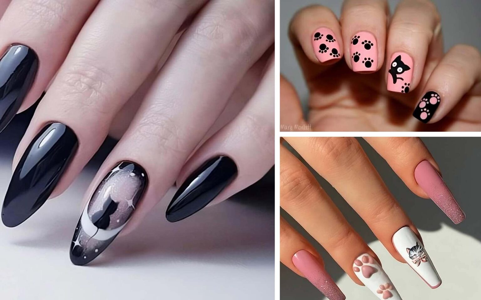 σχέδια νυχιών με γάτες,μανικιούρ με γάτες,συμβουλές για νύχια,ομορφιά,συμβουλές ομορφιάς,φροντίδα νυχιών,