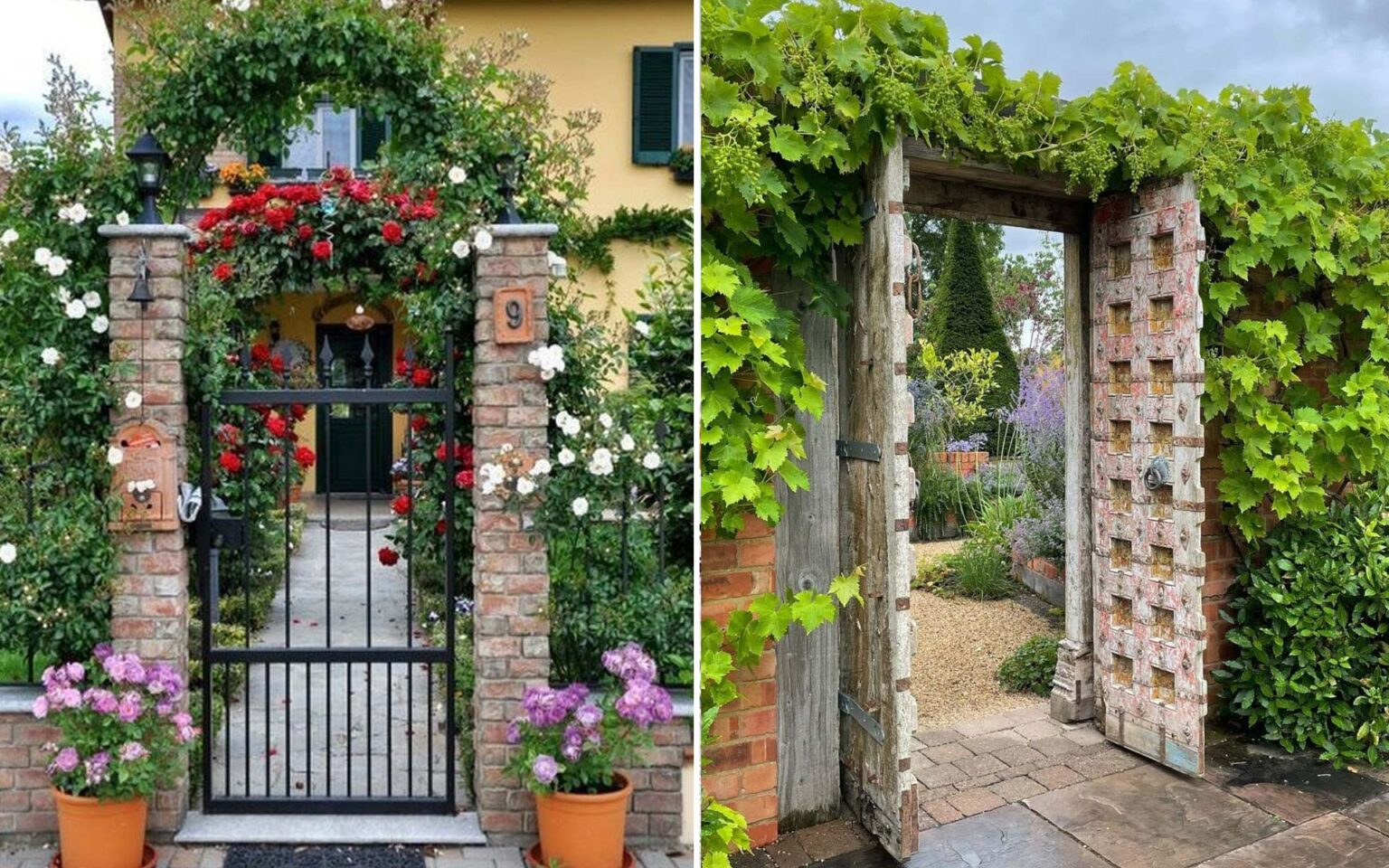 διακόσμηση πόρτας κήπου,ιδέες διακόσμησης πόρτας κήπου,διακόσμηση κήπου,ιδέες διακόσμησης κήπου,