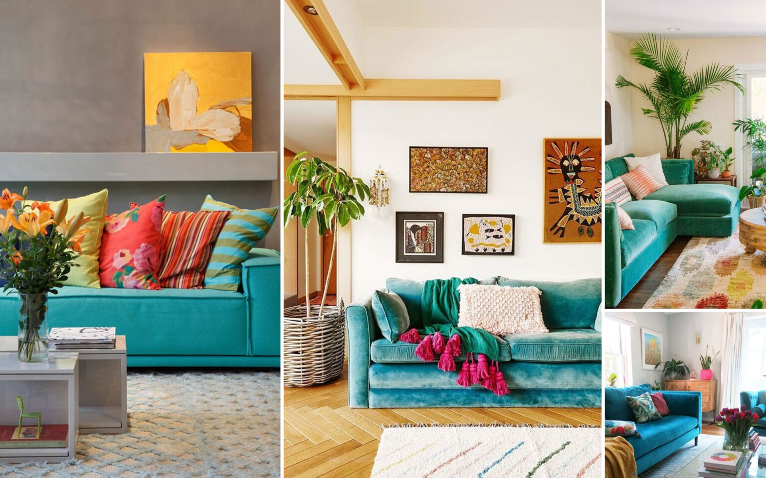 τιρκουάζ καναπές,ιδέες για τιρκουάζ καναπέ,έπιπλα,διακόσμηση σαλονιού,ιδέες διακόσμησης σαλονιού,διακόσμηση