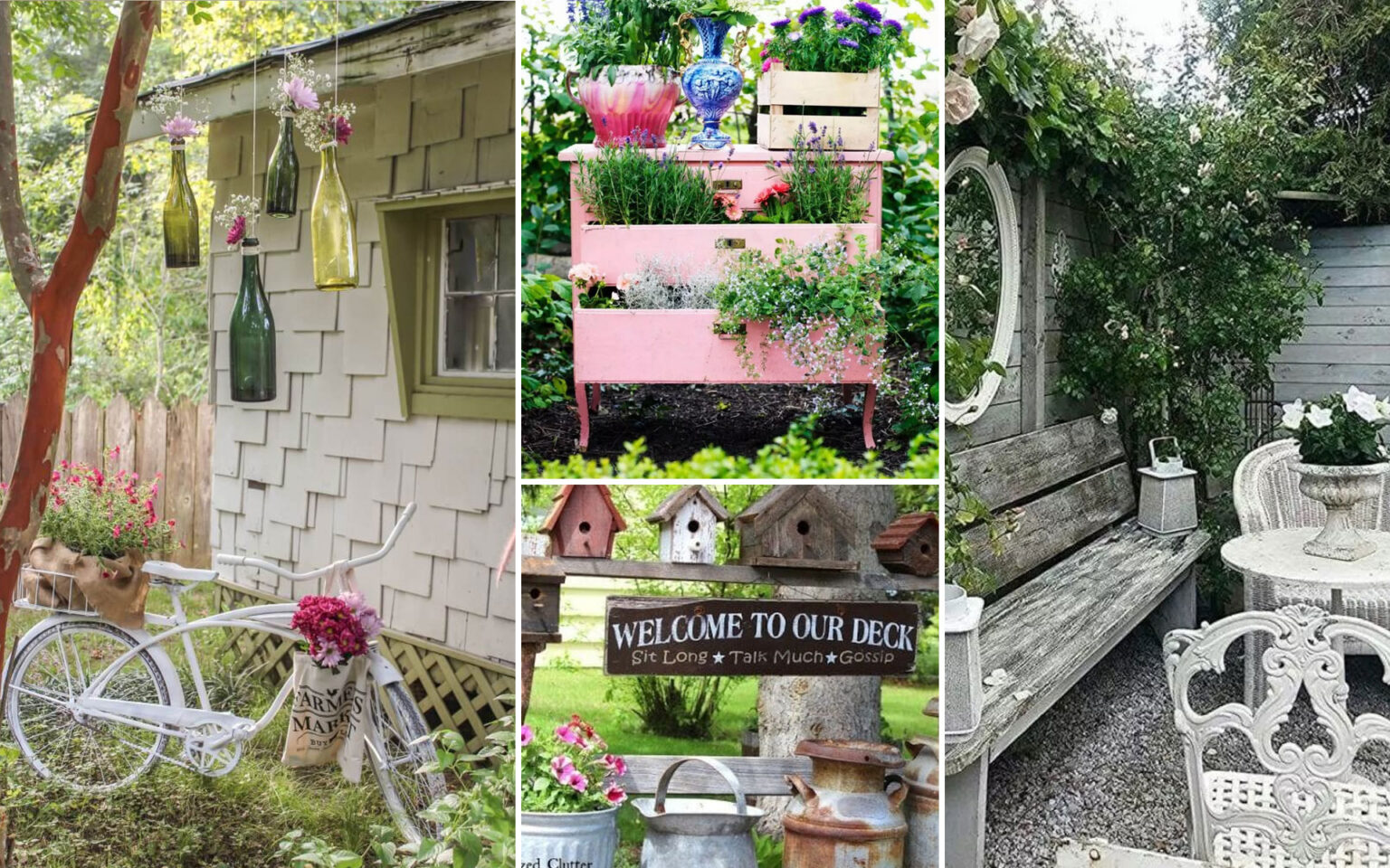 vintage διακόσμηση κήπου,ιδέες vintage διακόσμησης κήπου,επαναχρησιμοποίηση,διακόσμηση κήπου,ιδέες διακόσμησης κήπου