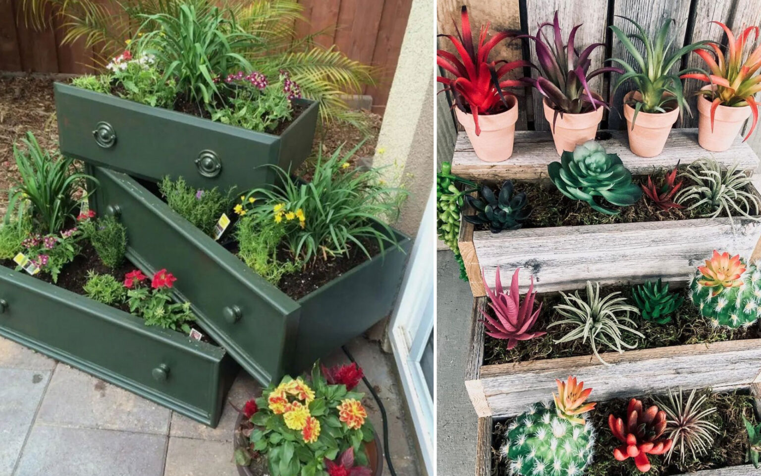 25 Ιδέες για Αυτοσχέδιες Κλιμακωτές Ζαρντινιέρες σε Επίπεδα