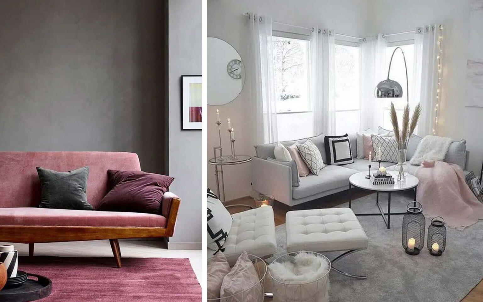 33 Ιδέες Διακόσμησης Σπιτιού σε Γκρι και Ροζ Αποχρώσεις