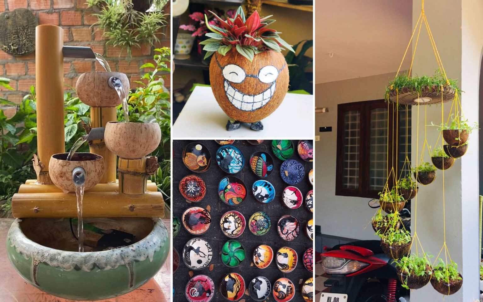 Κέλυφος Καρύδας: 20 Αυτοσχέδιες Ιδέες με για να Διακοσμήσετε το Σπίτι σας