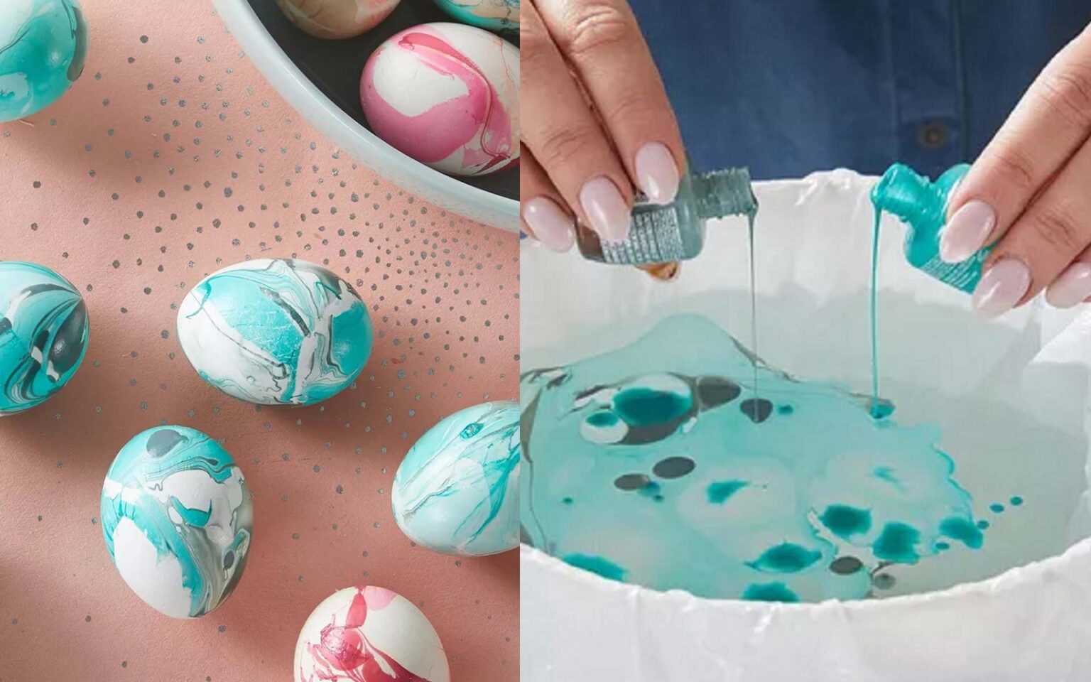 μαρμαρένια πασχαλινά αυγά,βάψιμο πασχαλινών αυγών με βερνίκι νυχιών,πασχαλινά αυγά,Πάσχα,γιορτές,