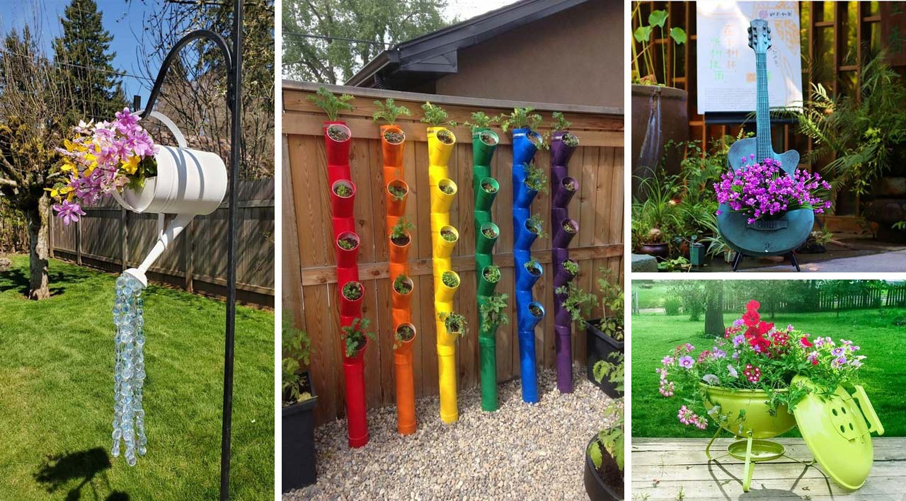 Από Σκουπίδια σε Θησαυρό: 25 Ιδέες Επαναχρησιμοποίησης Αντικειμένων για τη Διακόσμηση του Κήπου
