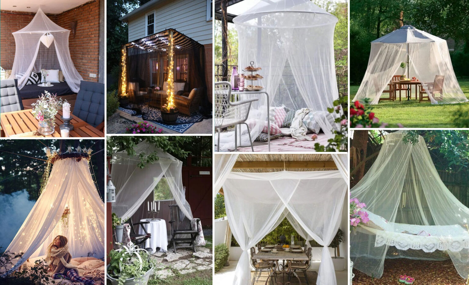 Κουνουπιέρες Στην Αυλή Και Στον Κήπο: 30 Ιδέες Διακόσμησης Εξωτερικού Χώρου Που θα Τον Αναβαθμίσουν Και Θα Αφήσουν Έξω Τα Έντομα!