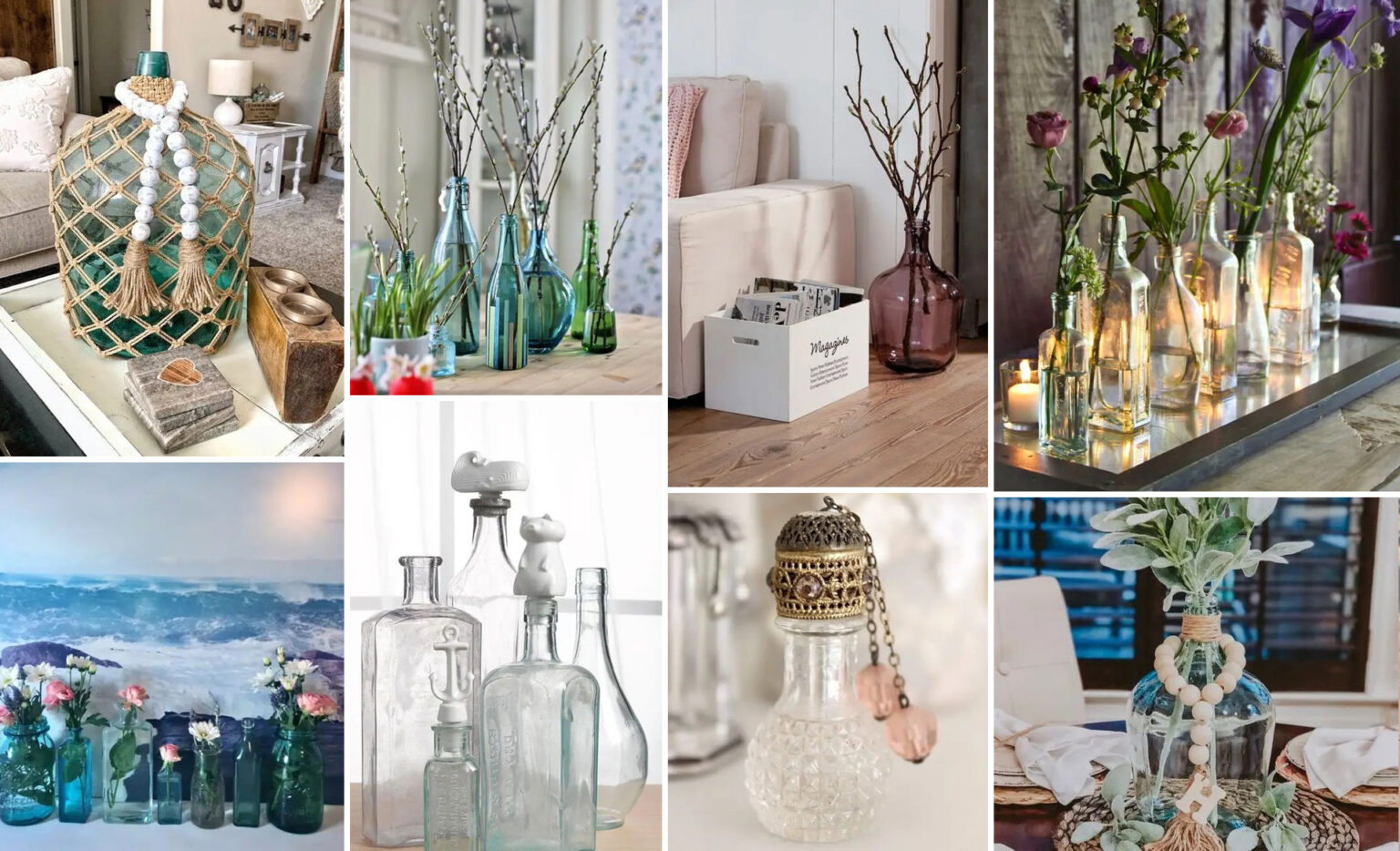 διακόσμηση σπιτιού με vintage μπουκάλια,ιδέες διακόσμησης σπιτιού,διακόσμηση με vintage μπουκάλια,