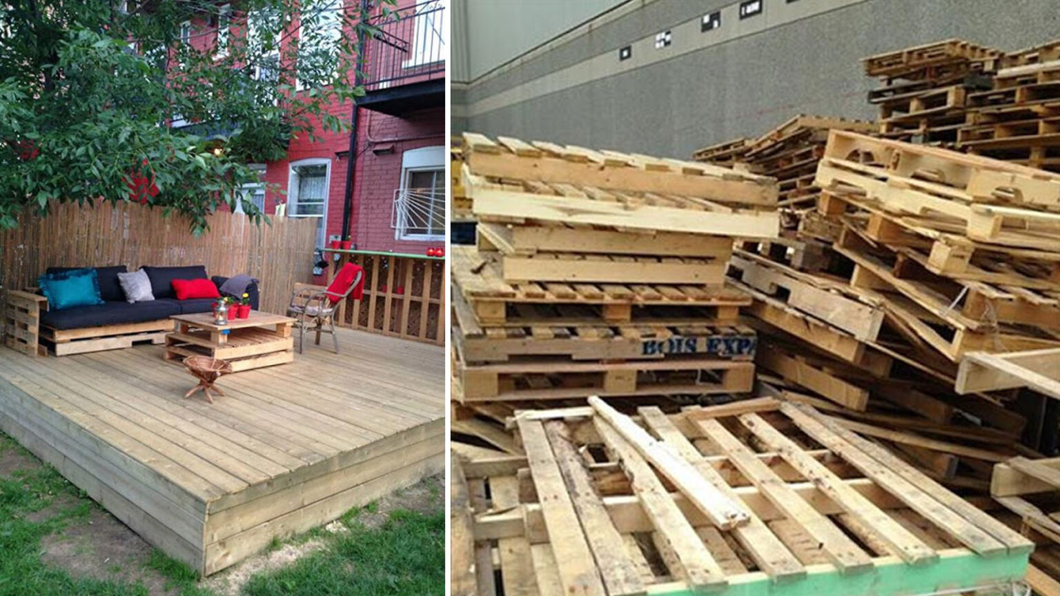 deck από παλέτες