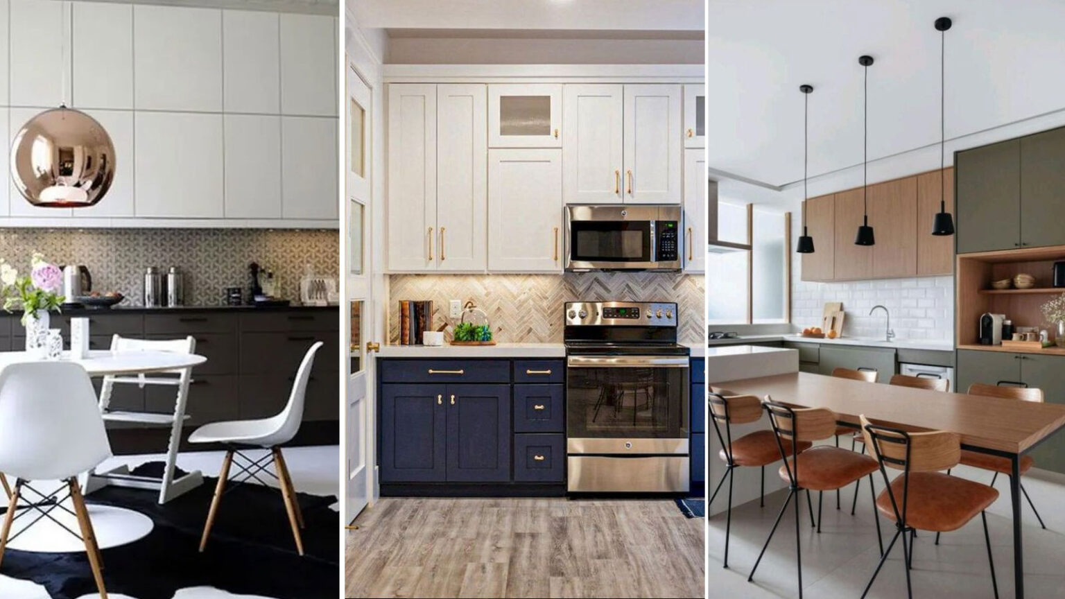 105 Ιδέες Δίχρωμης Διακόσμησης Κουζίνας που θα Λατρέψετε