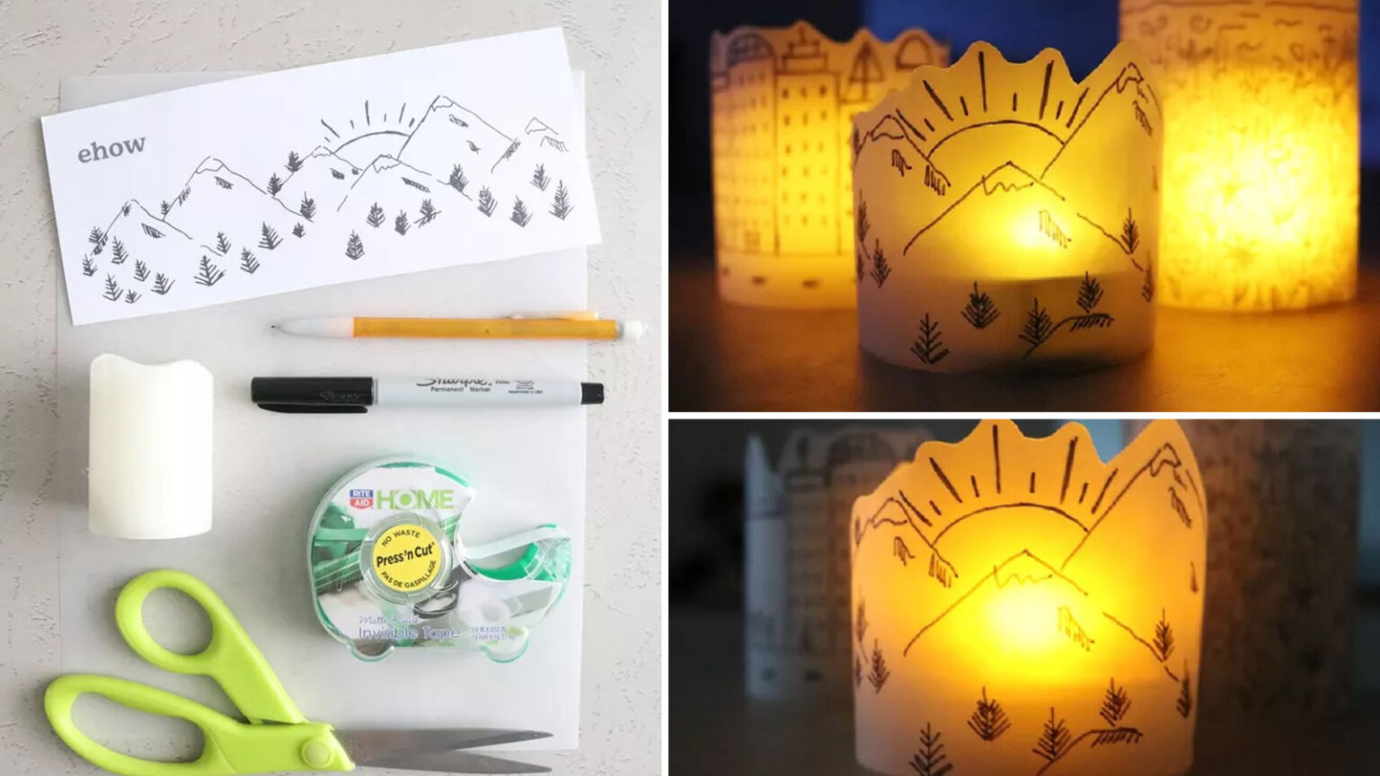 DIY φανάρια από χαρτόνι vellum,DIY διακοσμητικά,DIY κατασκευές,χαρτόνι vellum,