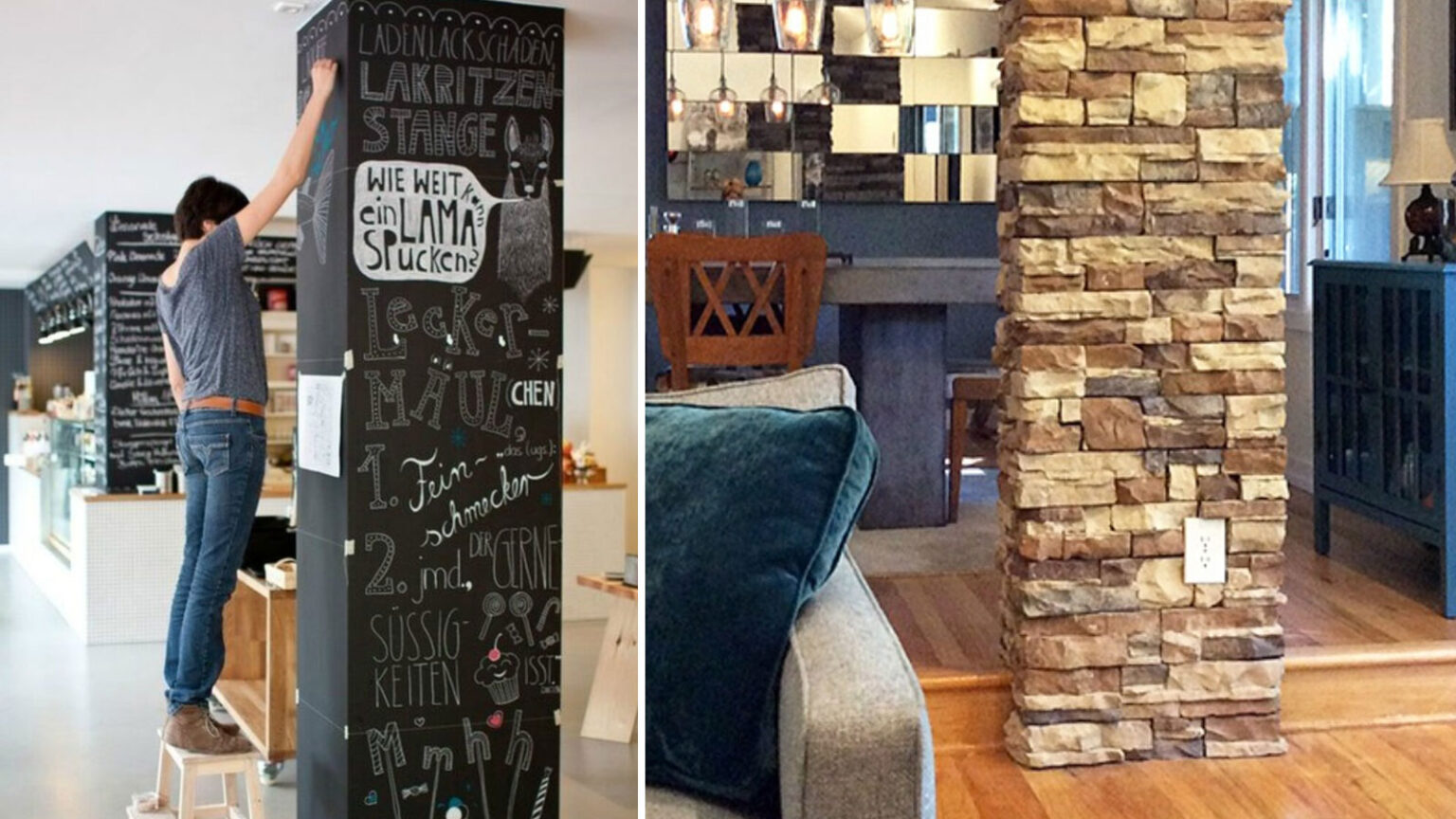 διακόσμηση κολώνας,ιδέες διακόσμησης,διακόσμηση σπιτιού,διακόσμηση,