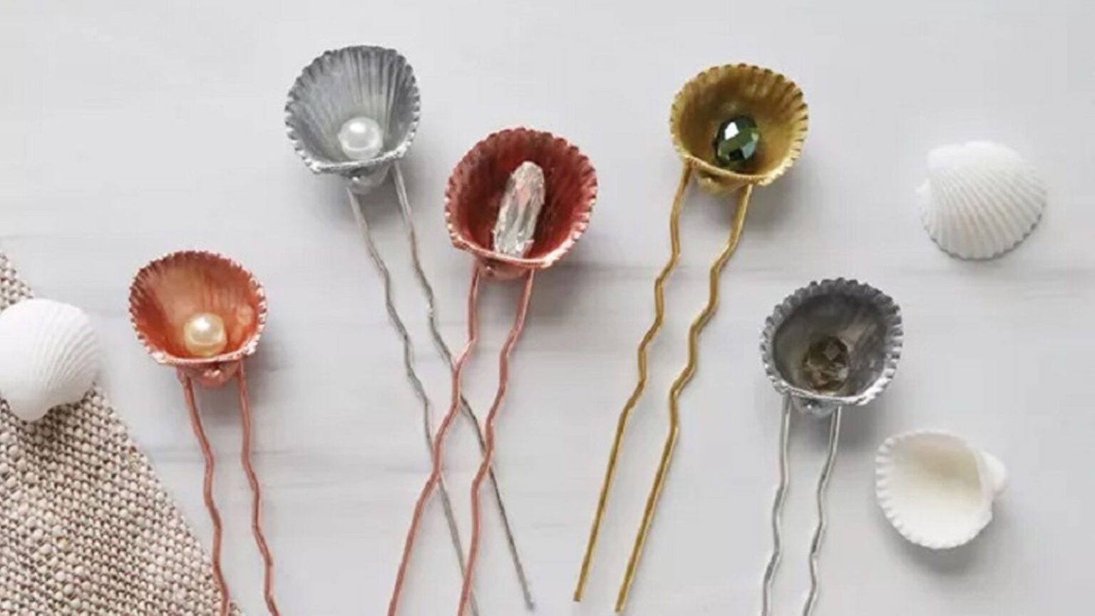 Πως να Φτιάξετε Καρφίτσες Μαλλιών με Όστρακα