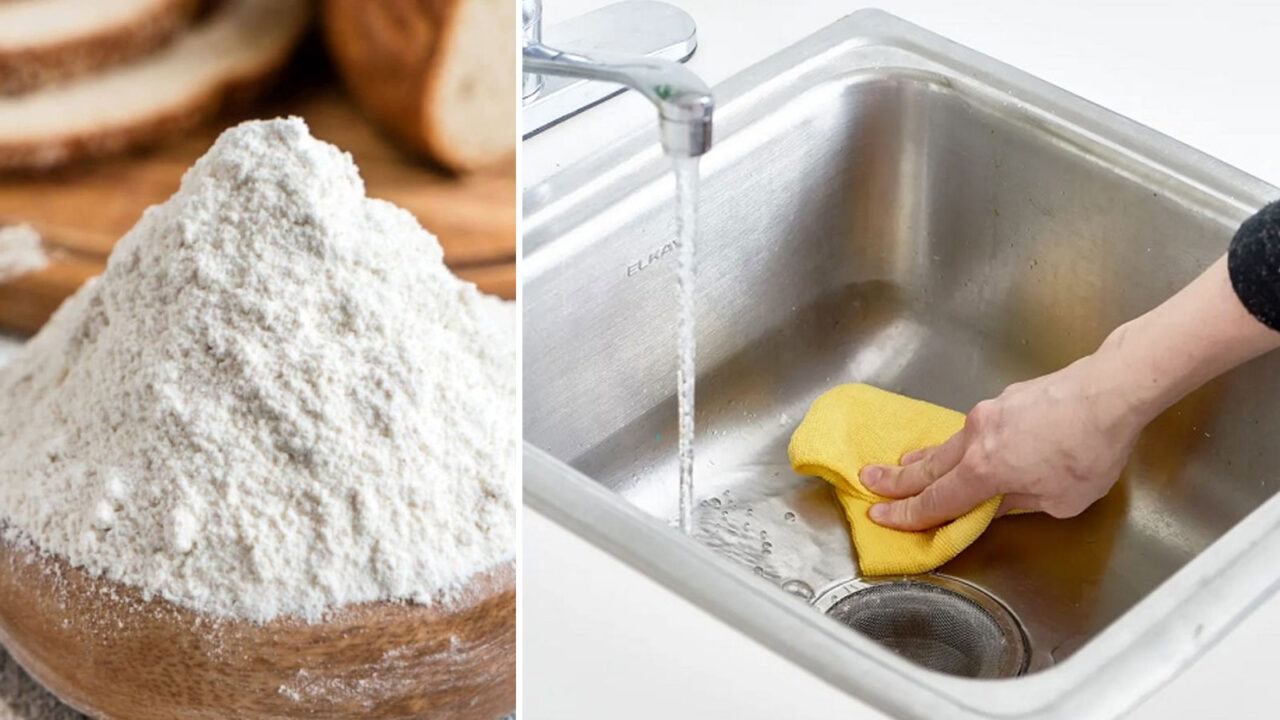 Πώς να Γυαλίσετε έναν Ανοξείδωτο Νεροχύτη με Αλεύρι!