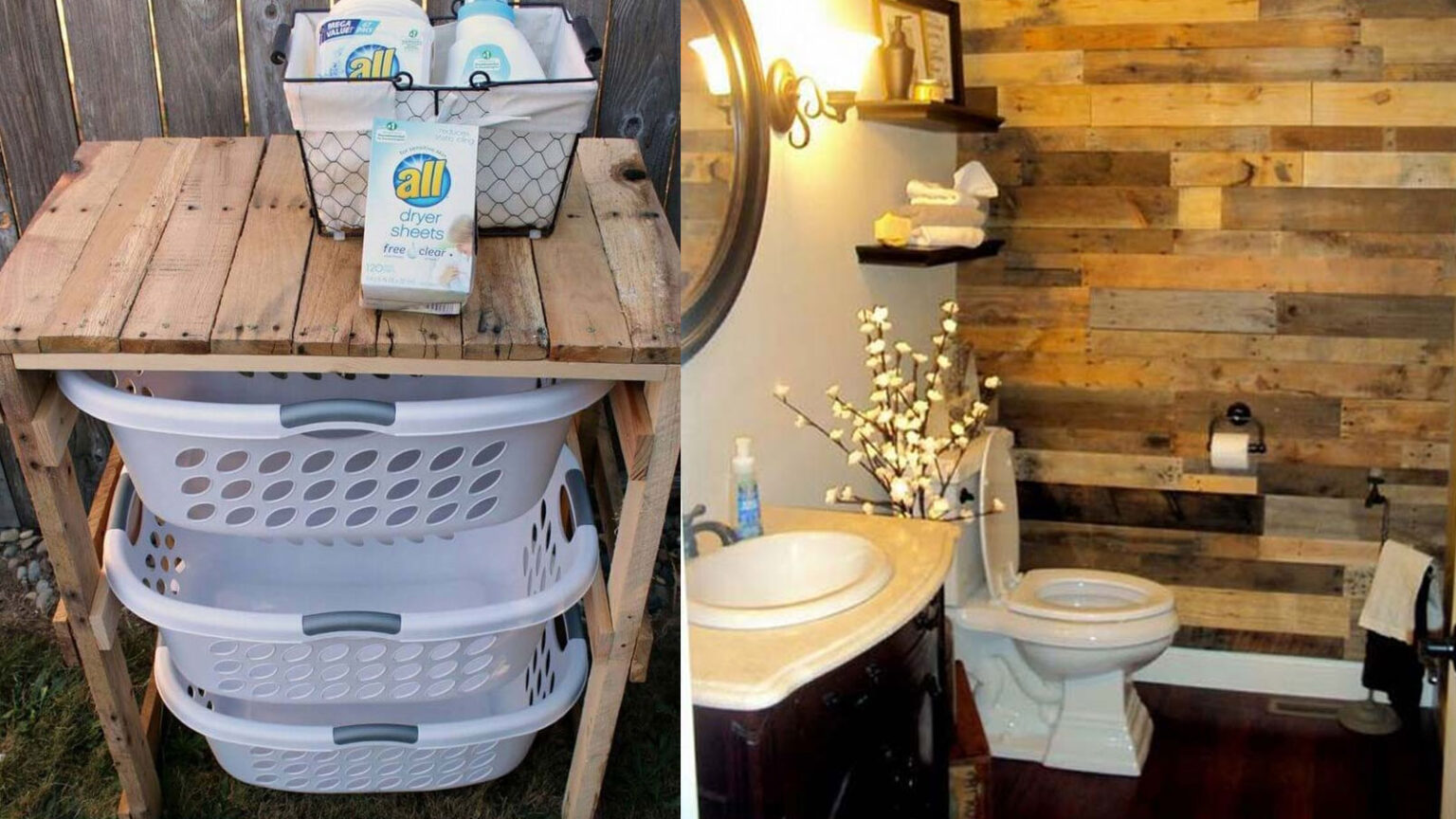 DIY κατασκευές με παλέτες,DIY κατασκευές μπάνιου,παλέτες,