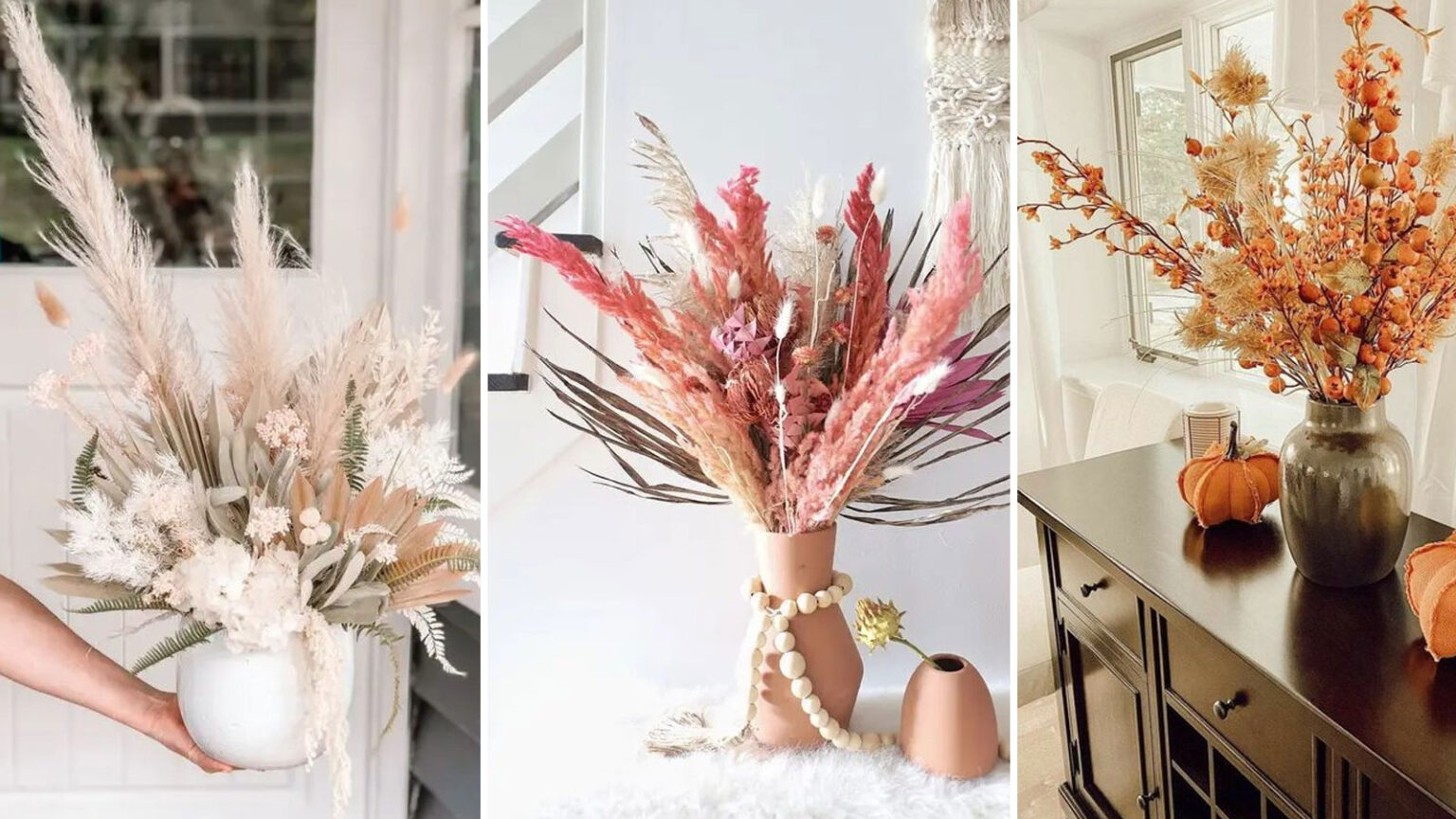 52 Ιδέες για Φθινοπωρινές Συνθέσεις Αποξηραμένων Λουλουδιών