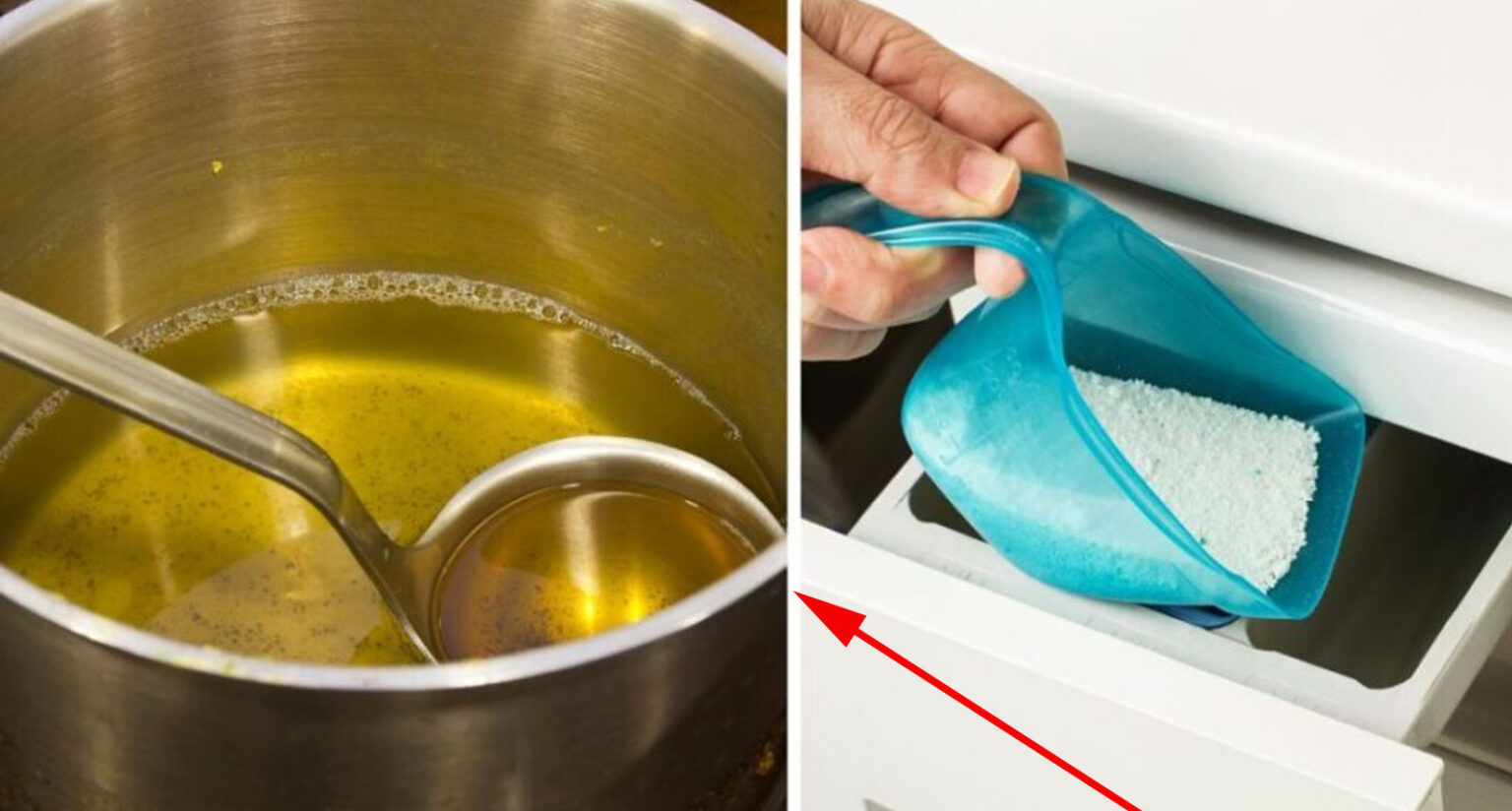 Φτιάχνω Σπιτικό Απορρυπαντικό Ρούχων σε Σκόνη με Χρησιμοποιημένο Λάδι