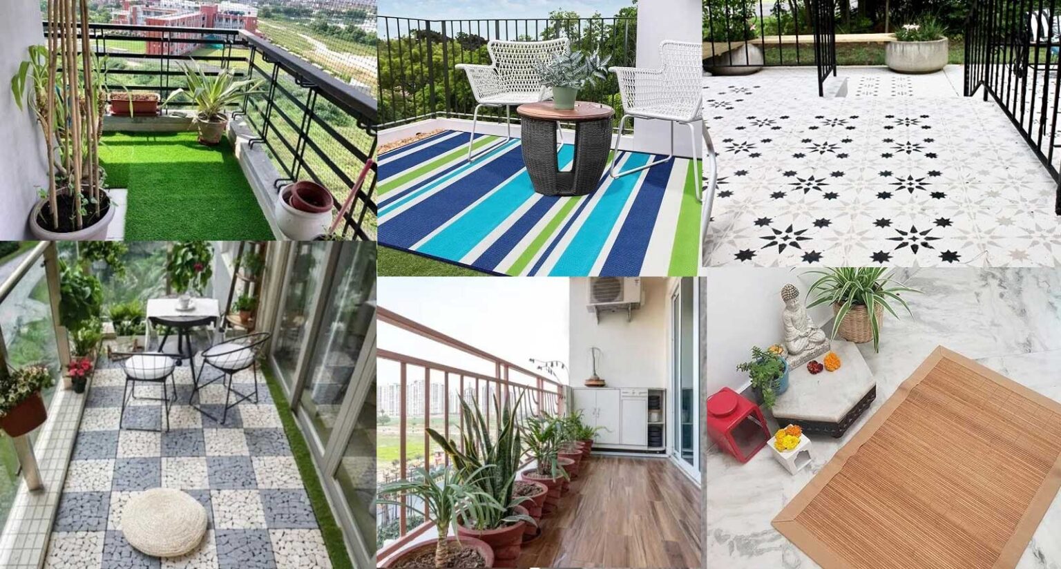 29 Φανταστικές Ιδέες για να Καλύψετε το Δάπεδο του Μπαλκονιού