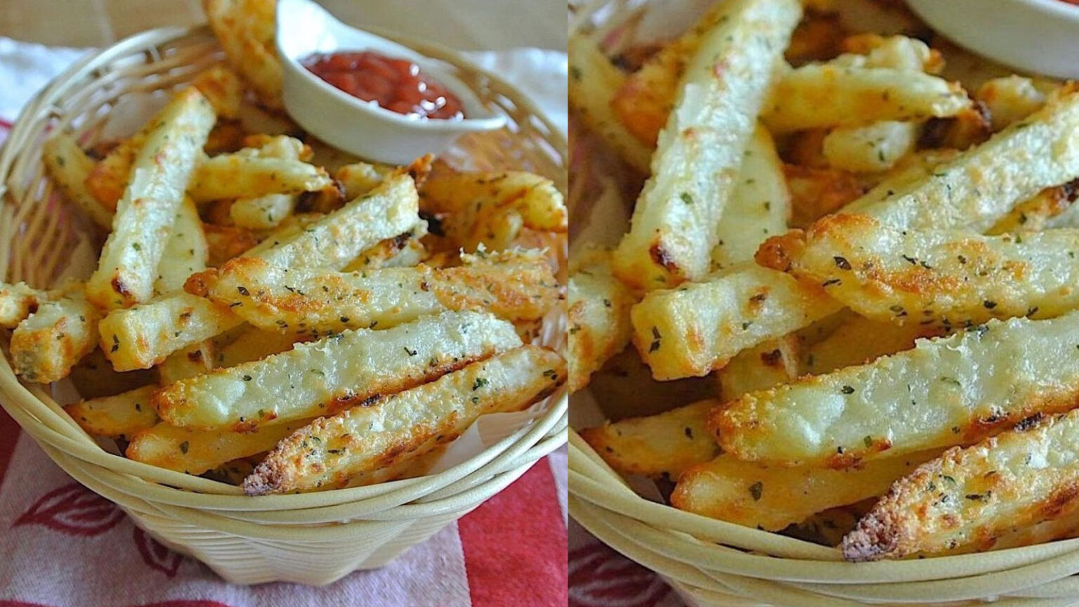 Θα γλείφετε και το πιάτο: Συνταγή για σούπερ ταγανές πατάτες με παρμεζάνα σκόρδο και καρυκεύματα