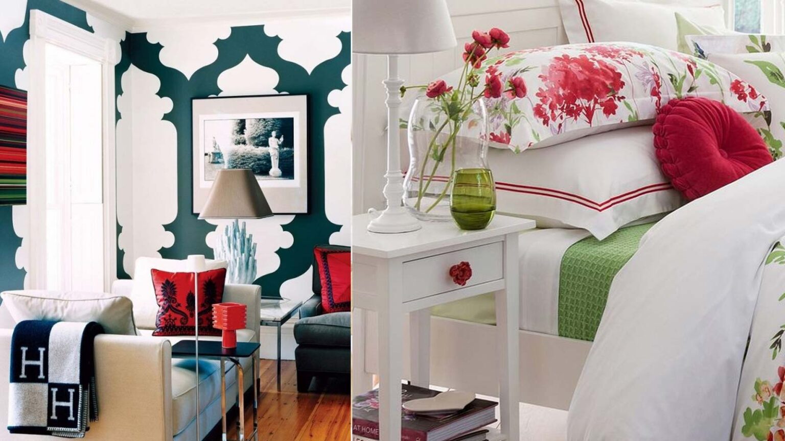 27 Τολμηρές Ιδέες Διακόσμησης με Κόκκινο και Πράσινο: Θα το Τολμούσες;