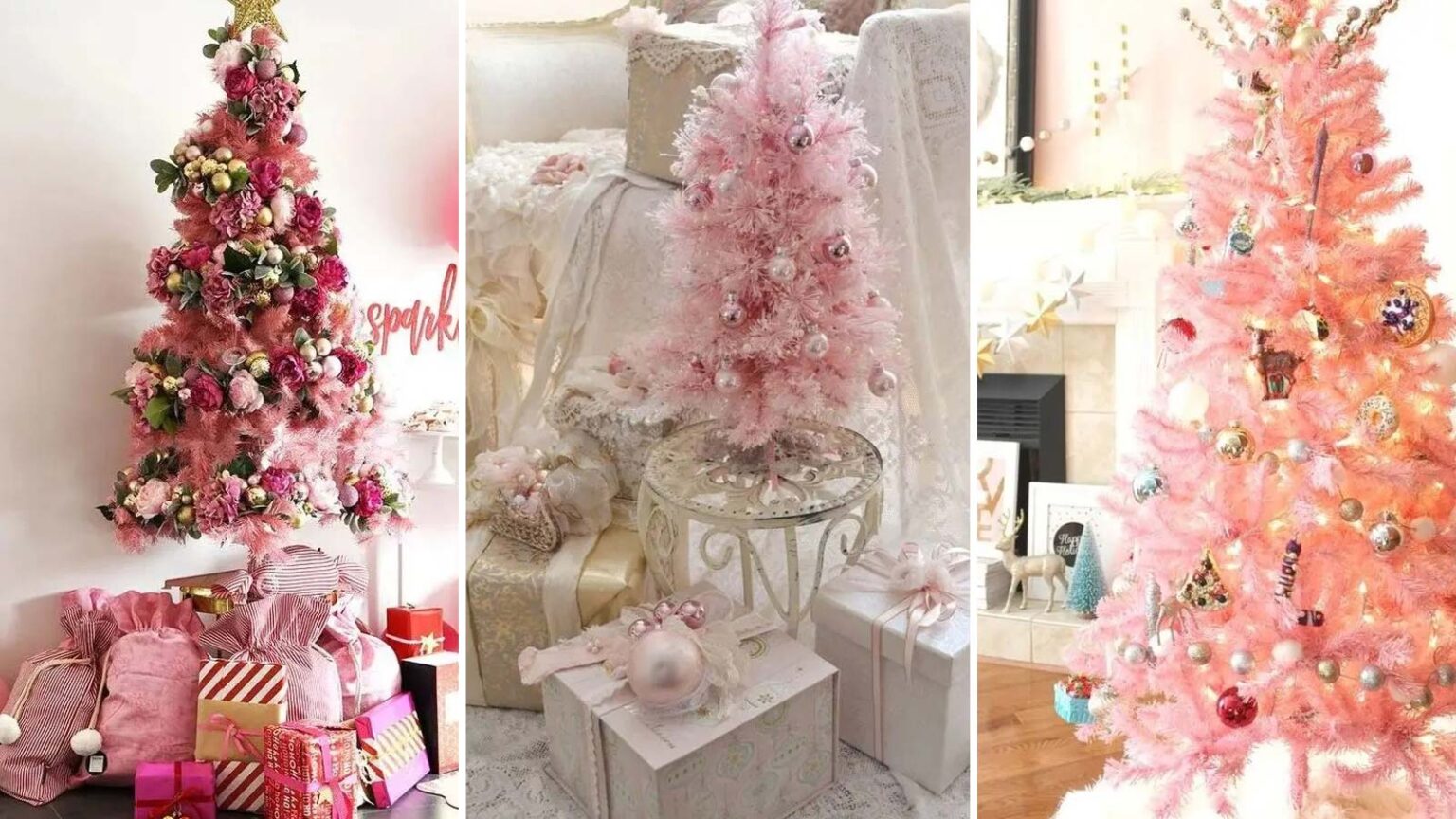 83 Διασκεδαστικές Ιδέες Ροζ Χριστουγεννιάτικης Διακόσμησης