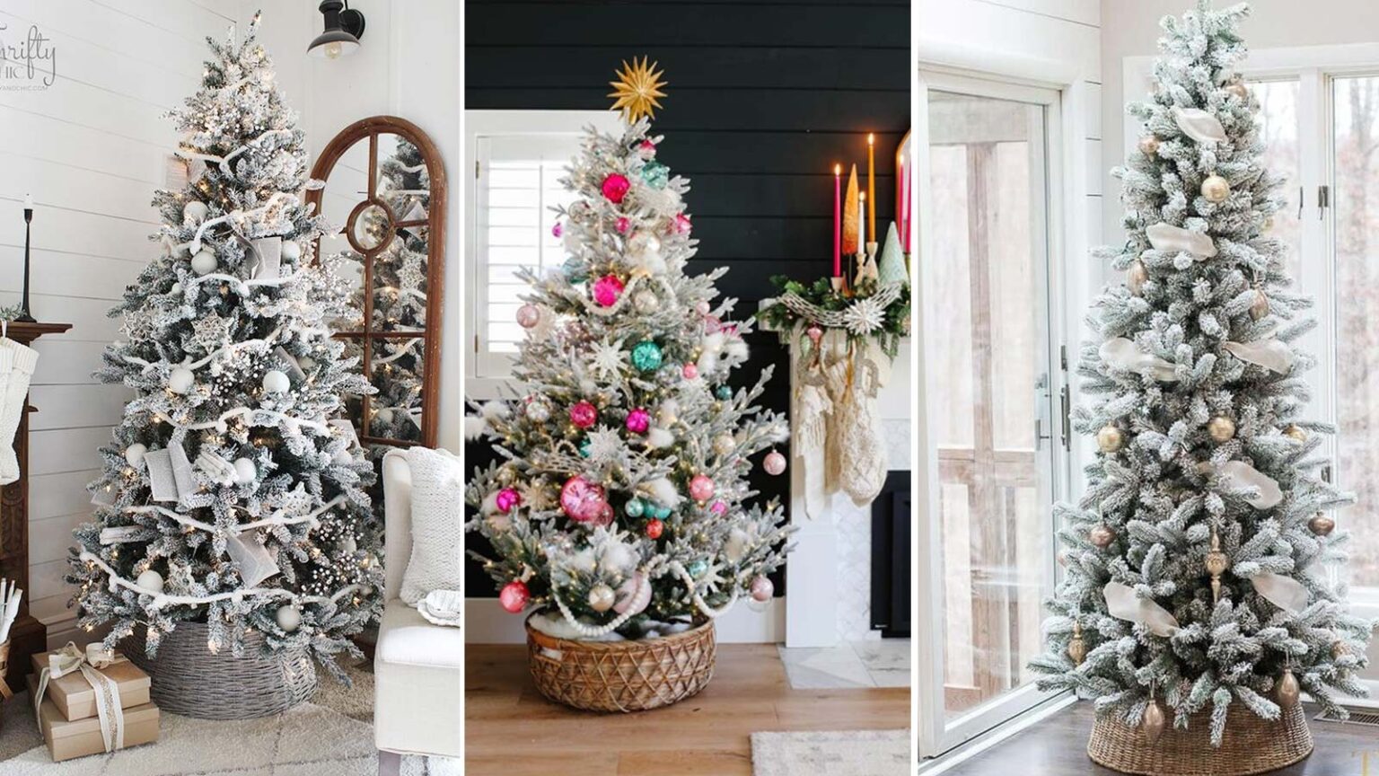 Χριστούγεννα 2023: 92 Ιδέες για Χιονισμένα Χριστουγεννιάτικα Δέντρα