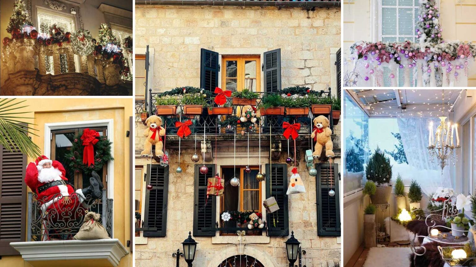 Χριστουγεννιάτικα Μπαλκόνια